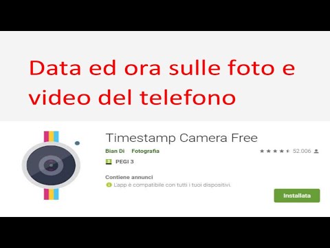 App fotocamera con data